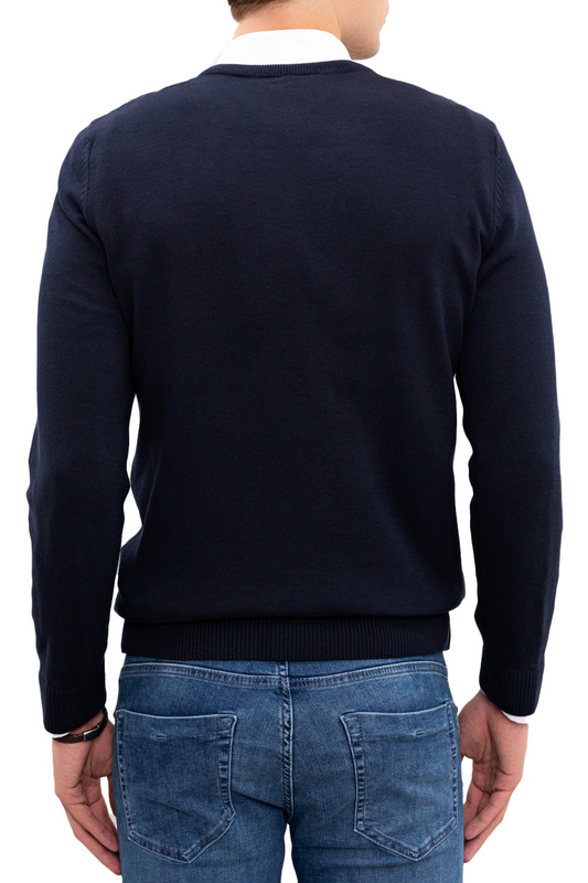 Пуловер мужской G081SZ0TK0TCDUNI-BSK20 U.S. POLO Assn. синий S
