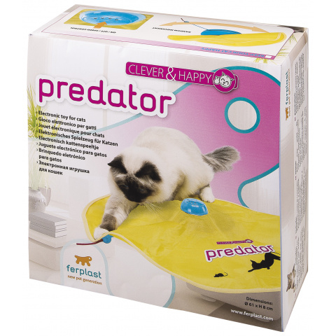 Развивающая игрушка для кошек Ferplast Predator пластик, полиэстер, желтый, 61 см