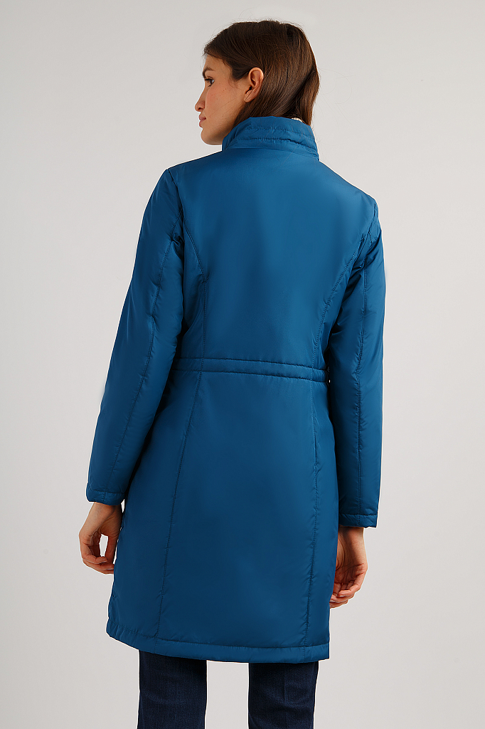 Пальто женское Finn Flare B19-11020 синее M
