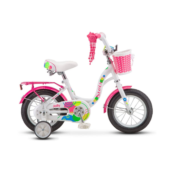 Велосипед Stels 12' Jolly V010 2020 10" белый/розовый