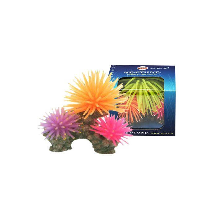 Искусственный коралл Fauna International Кораллы на рифе, оранж/розовый/фиолет, 10х6х8 см