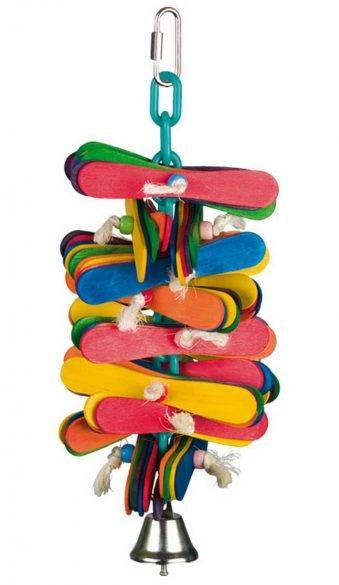 Подвеска для попугаев Nobby Цветные палочки, разноцветный, 9х9х25 см