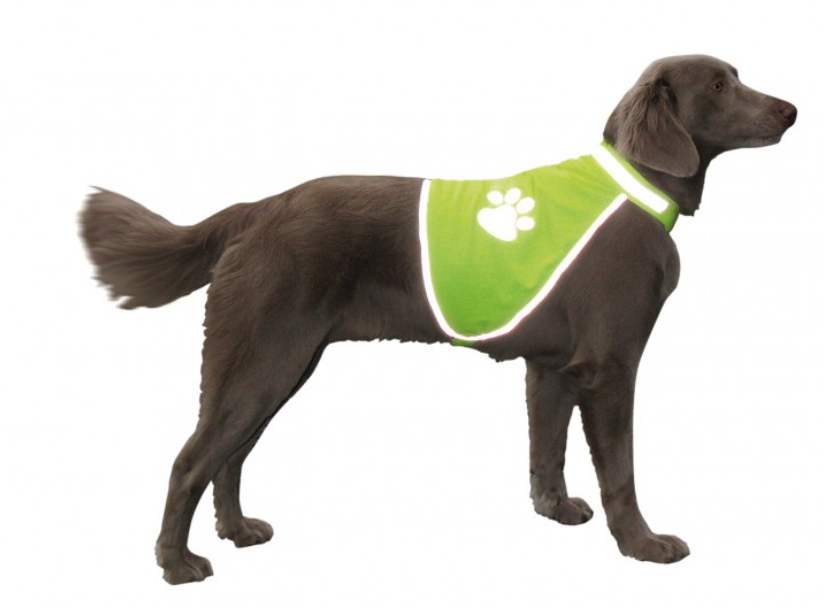 Жилет для собак Nobby Safety Vest, светоотражающий, желтый, S, шея 28-42см, грудь 39-50см