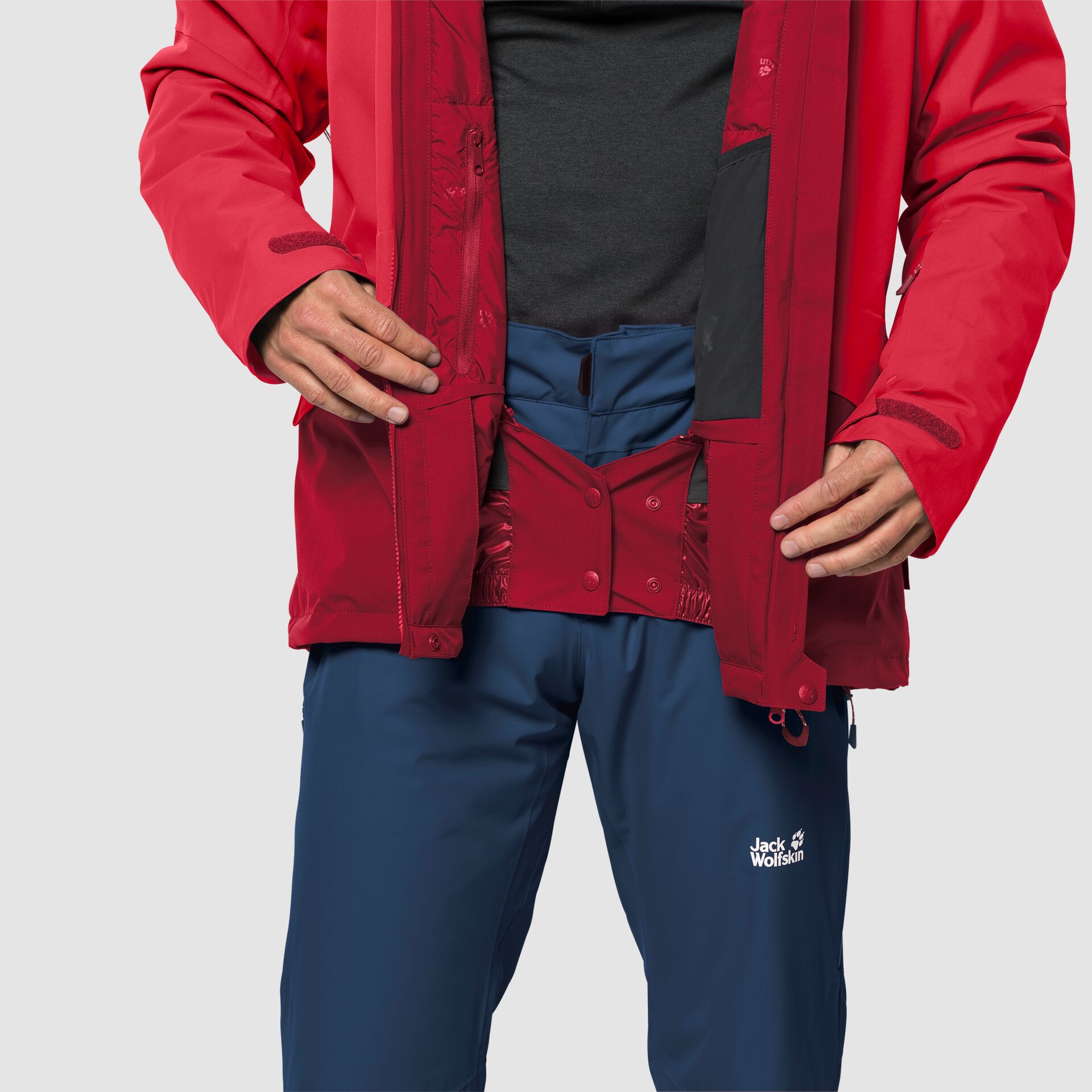 Jack Wolfskin Big White Jacket L INT Dark Lacquer Red