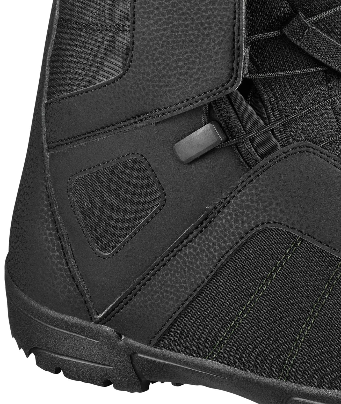 Ботинки для сноуборда Salomon Titan 2021, black/green, 24.5 - купить вМоскве, цены на Мегамаркет