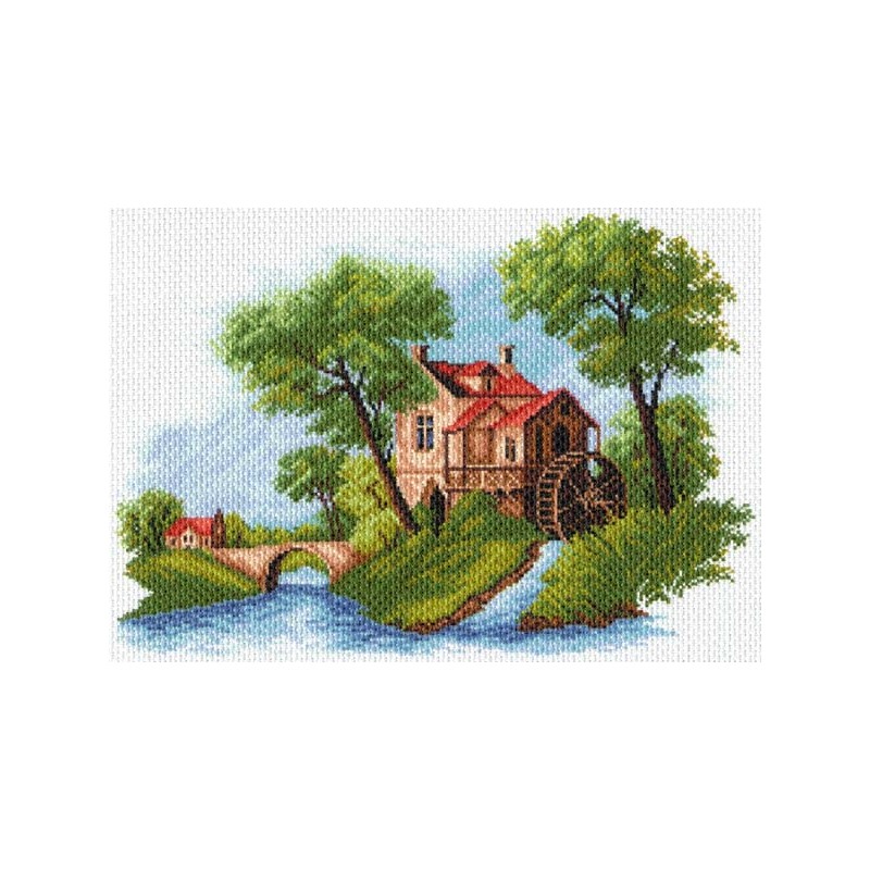 Канва с рисунком Матренин посад 'Голландский пейзаж' 37*49см 1614