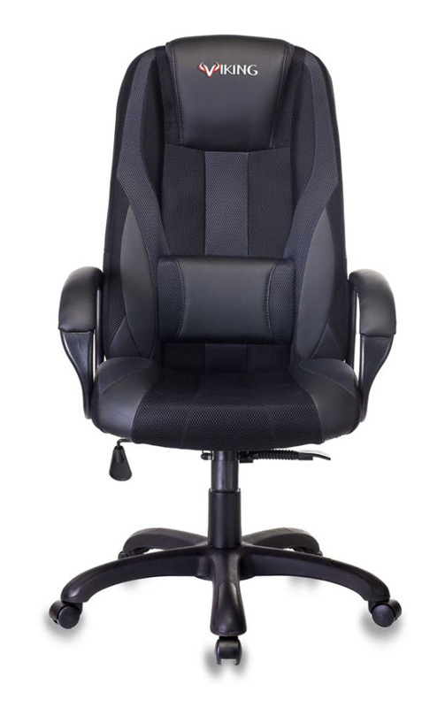 Кресло игровое ZOMBIE VIKING-9/BLACK черный искусст.кожа/ткань