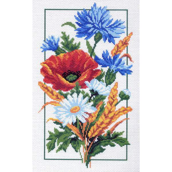 Канва с рисунком 'Матренин посад' 'Полевые цветы', 28*37 см 743
