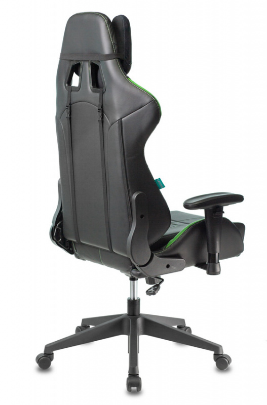 Кресло игровое ZOMBIE VIKING 5 AERO LGREEN черный/салатовый искусственная кожа