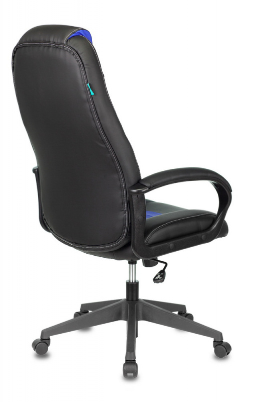Кресло игровое ZOMBIE VIKING-8N/BL-BLUE черный/синий искусственная кожа