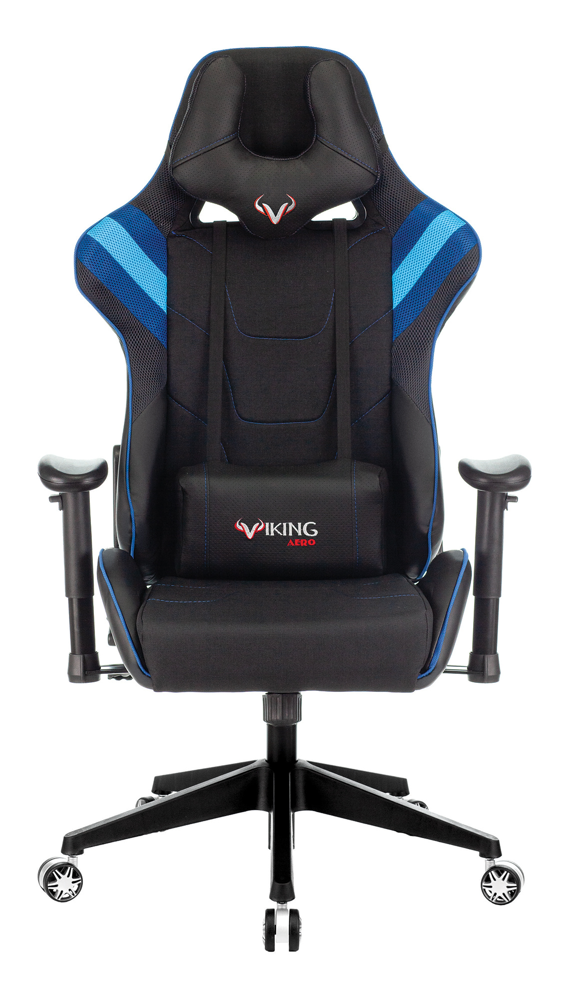 Игровое кресло ZOMBIE VIKING 4 AERO BLUE, черный/синий/голубой