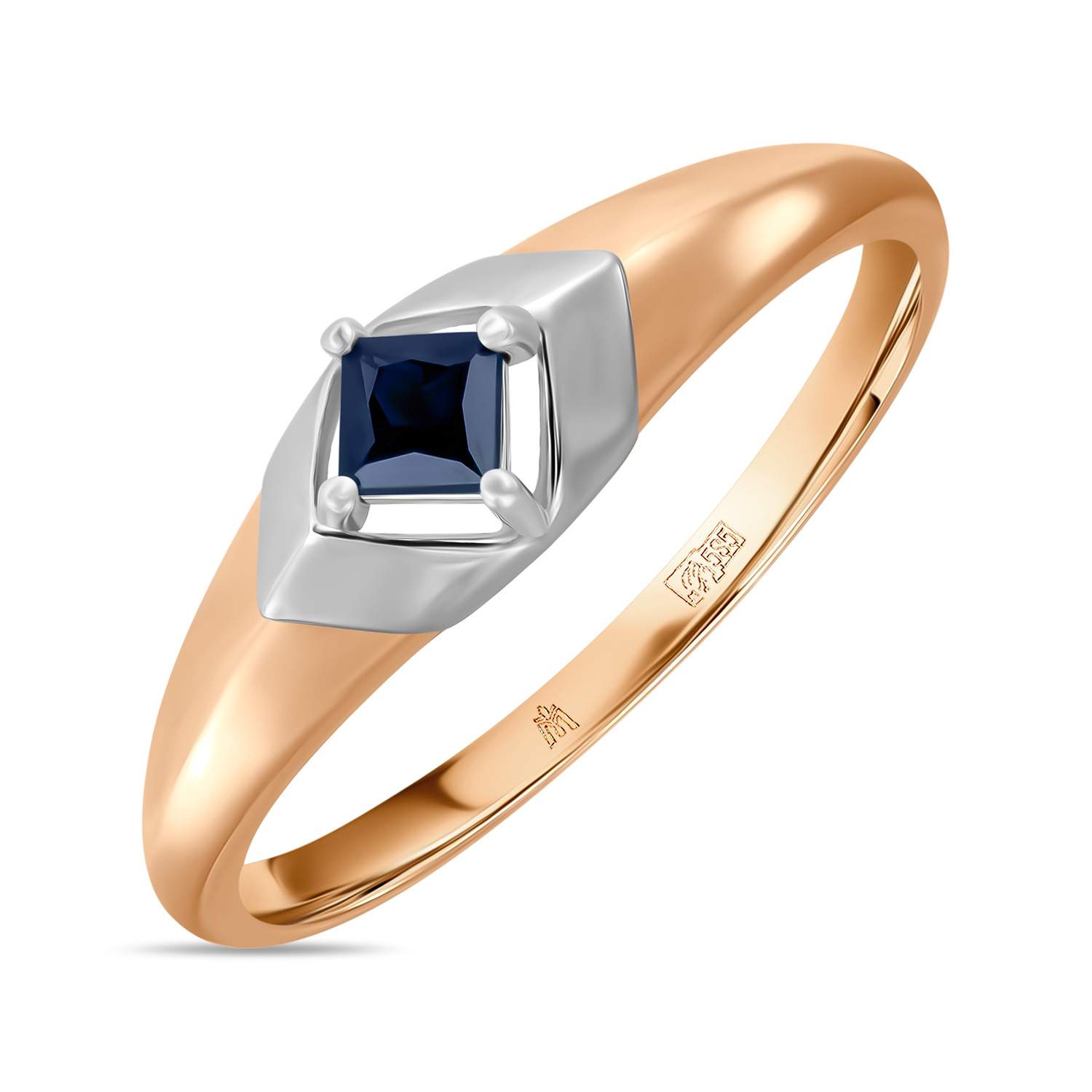 Кольцо женское MIUZ Diamonds (Московский ювелирный завод) R01-L-35419-SA 19.5