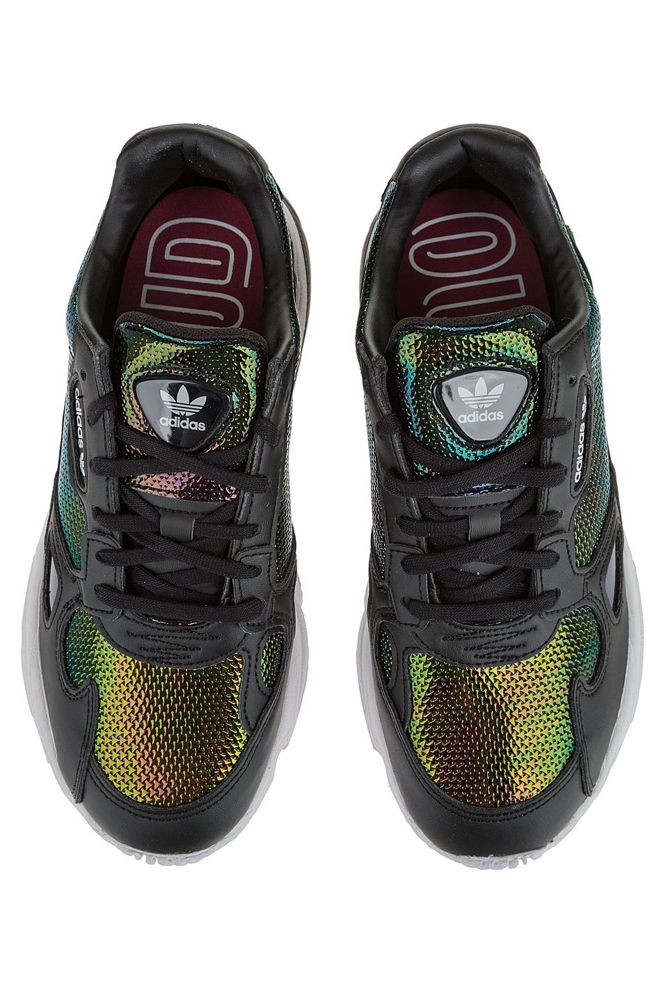 Adidas falcon 2025 w mujer negras