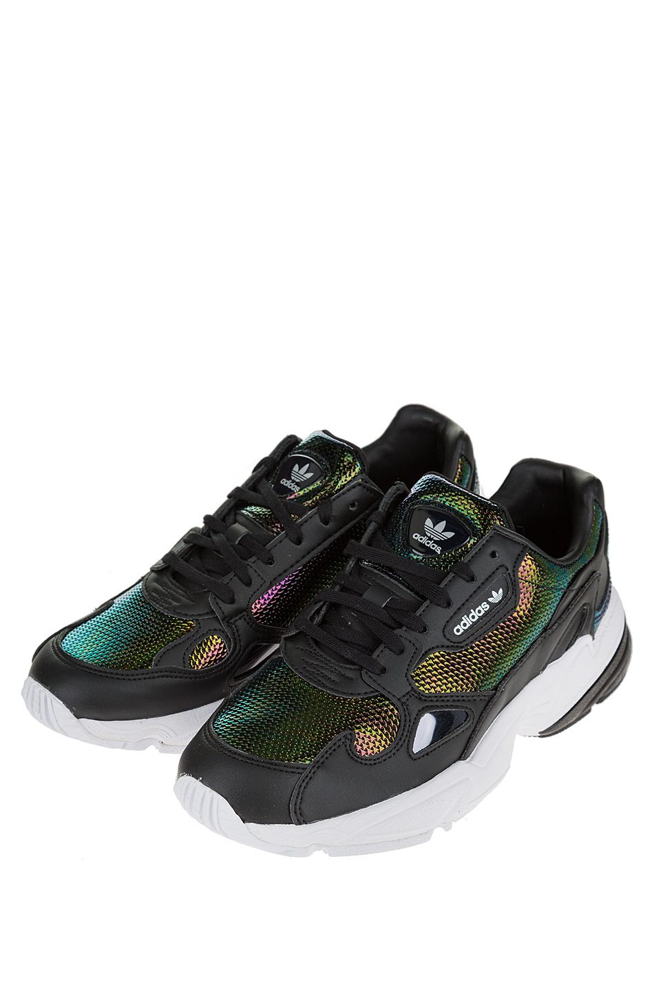 Adidas falcon sales w mujer negras
