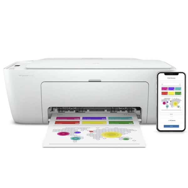 Струйное МФУ HP DeskJet 2710 (5AR83B) - купить в Техно Смарт, цена на Мегамаркет