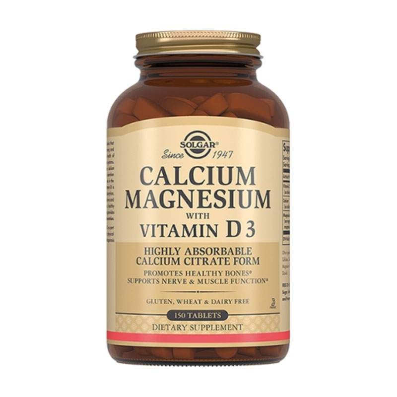 Solgar Минералы Solgar Calcium Magnesium with Vitamin D3, 150 таб