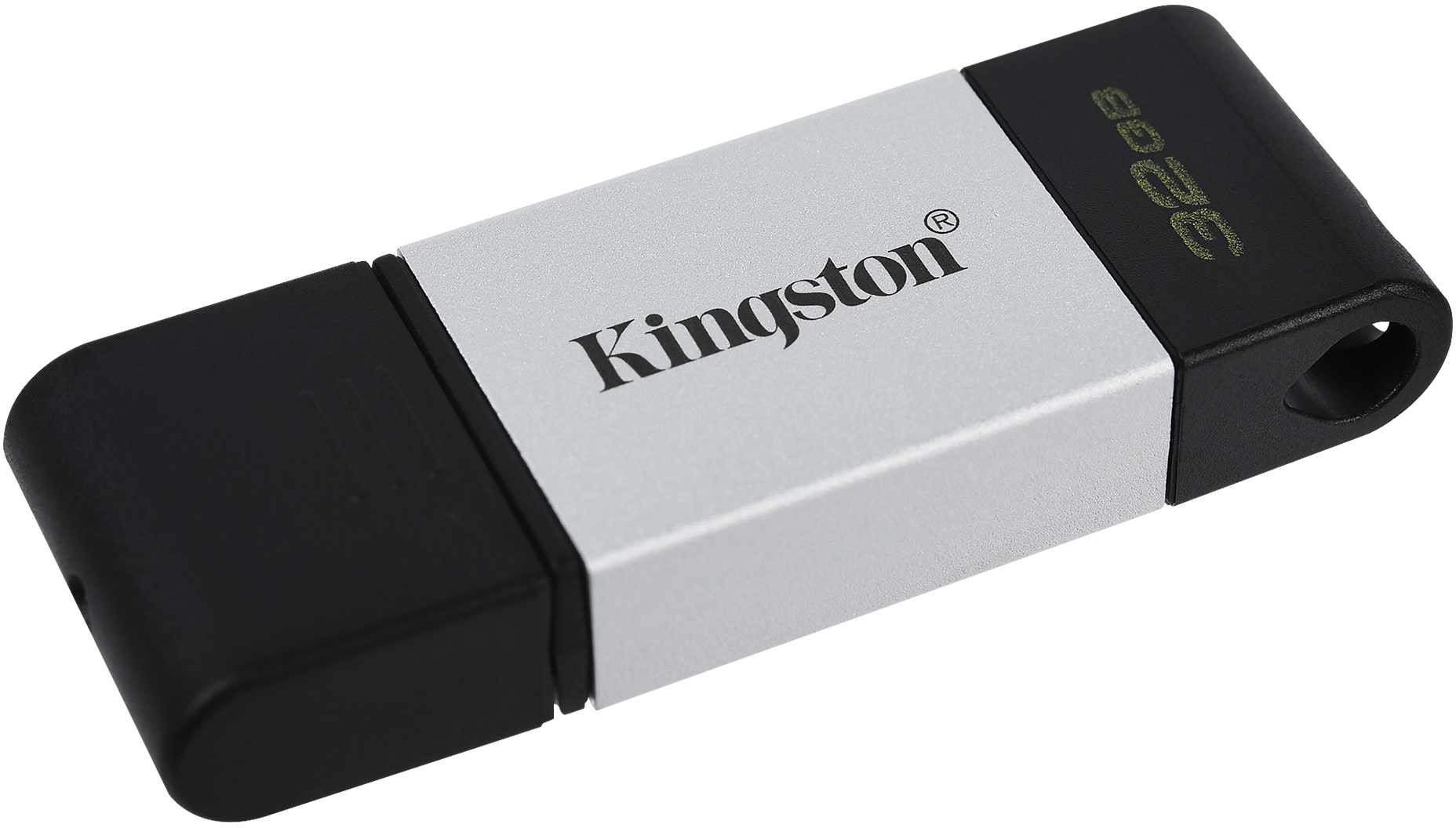 Флешка Kingston DataTraveler 80 32ГБ Silver (DT80/32GB) - отзывы  покупателей на Мегамаркет | 100027136224