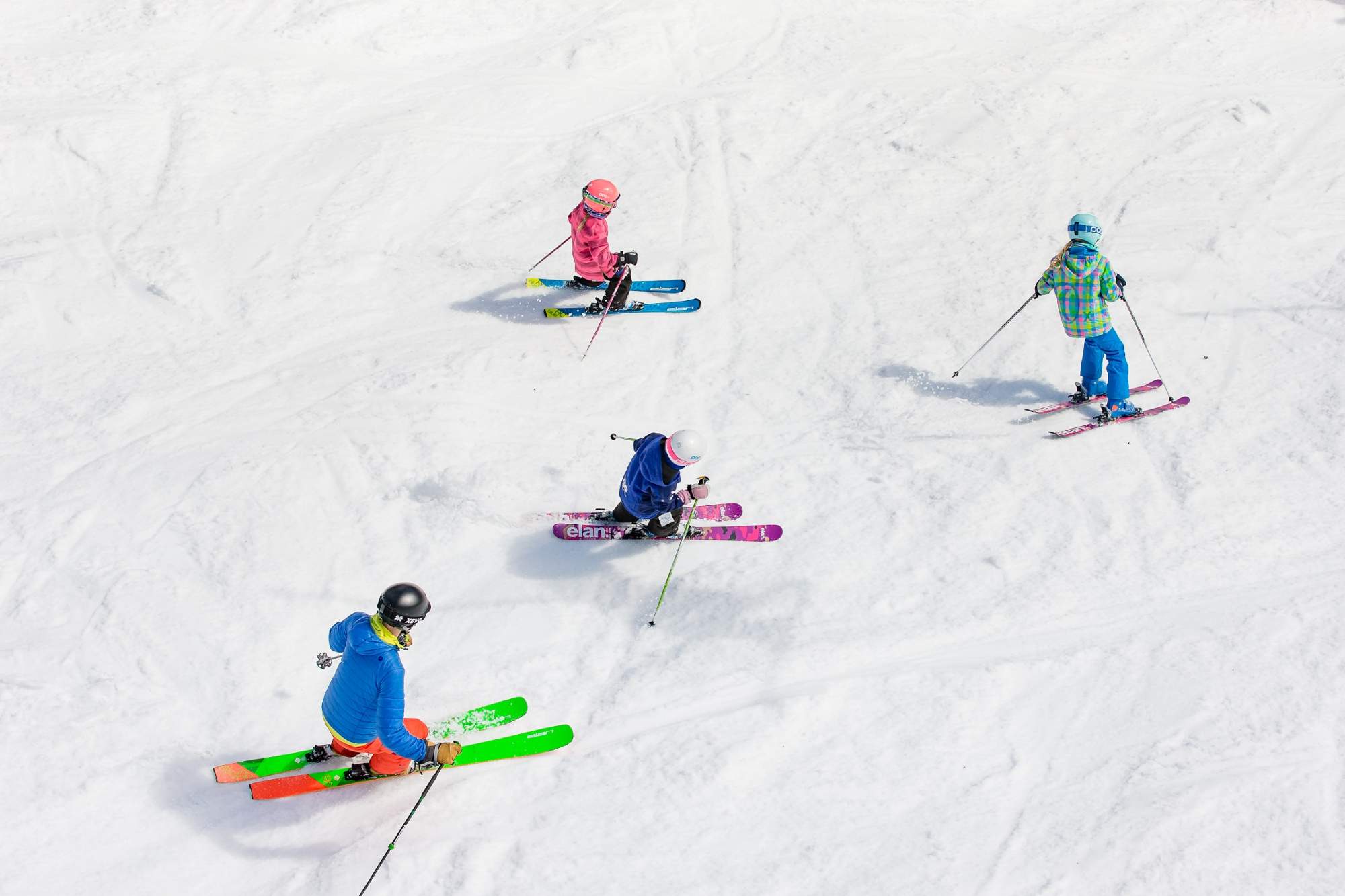 Горные лыжи Elan Rc Race Qs 110-120 + El 4.5 Shift 2021, green, 120 см