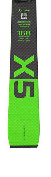 Горные лыжи Atomic Redster X5 Green + M 10 GW 2021, green, 168 см