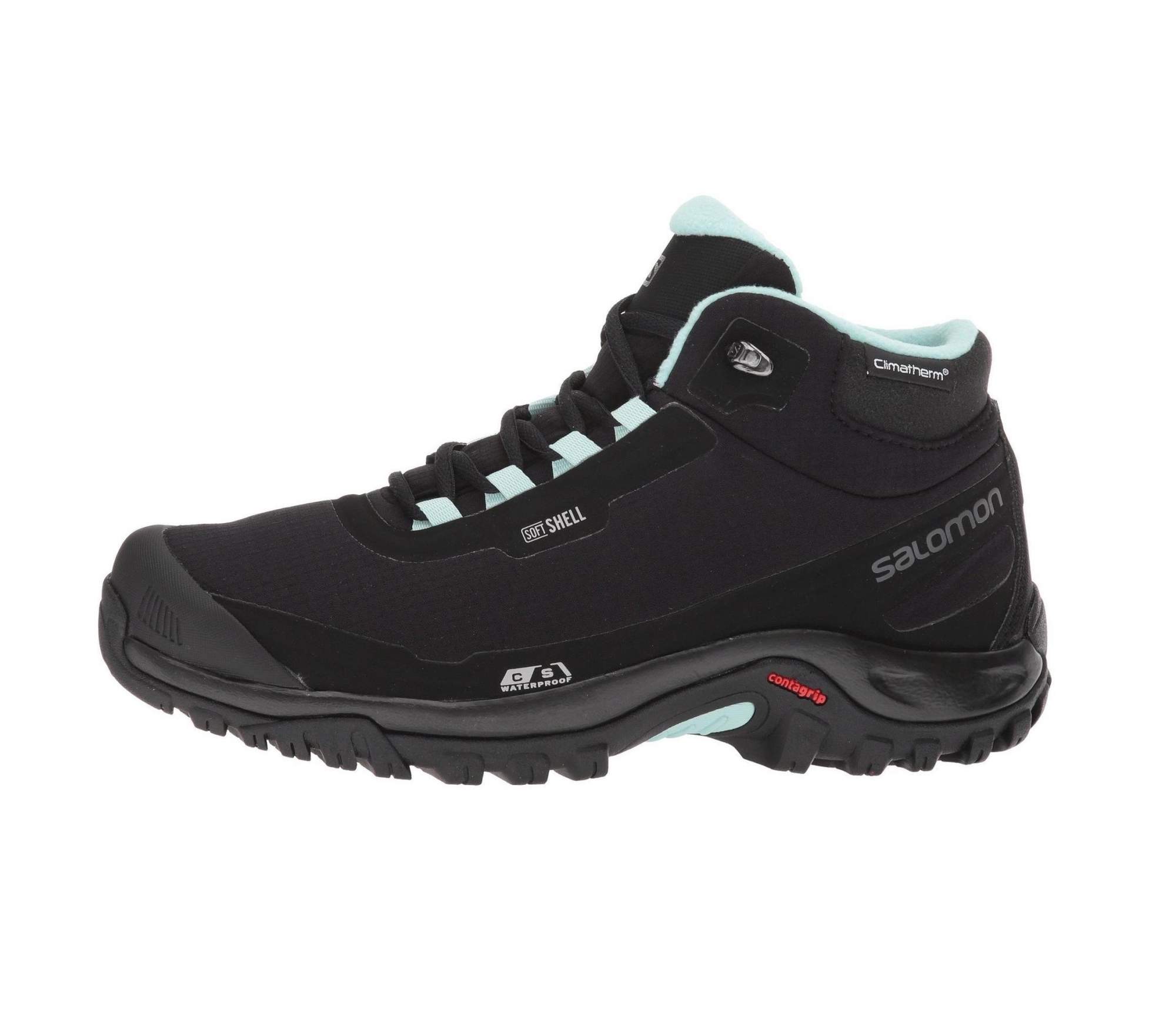 Salomon Shelter Cs Wp W black ebony wine tasting 4.5 UK