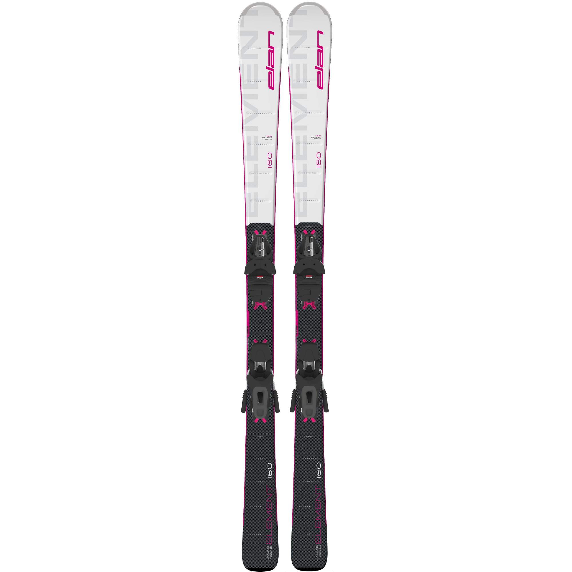 Горные лыжи Elan Element White/Pink Ls + Elw 9 Shift 2021, white/pink, 144 см