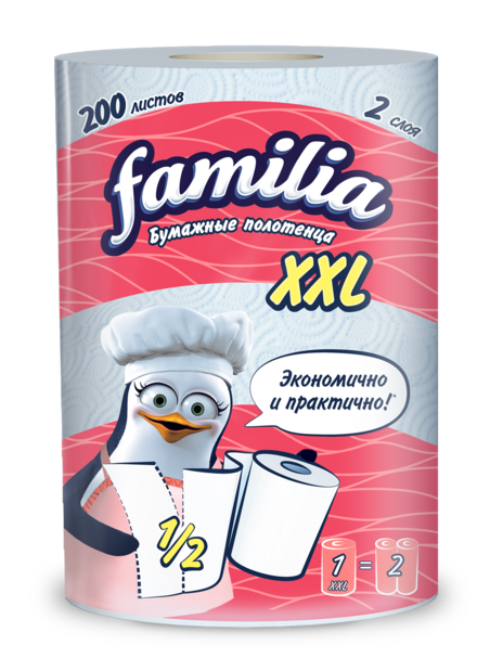 Полотенца Familia бумажные XXL двухслойные 1 штука - купить в METRO - СберМаркет, цена на Мегамаркет