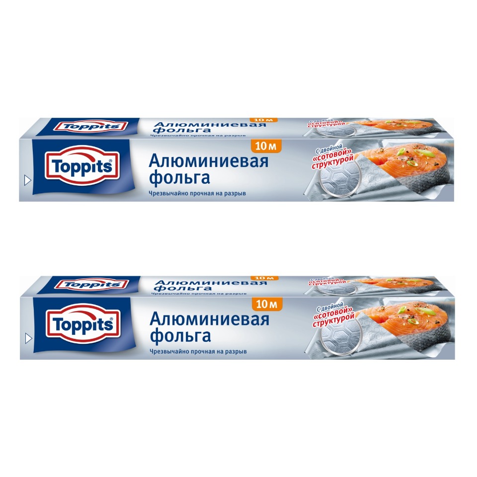 Алюминиевая фольга TOPPITS , 10 м - 2 шт