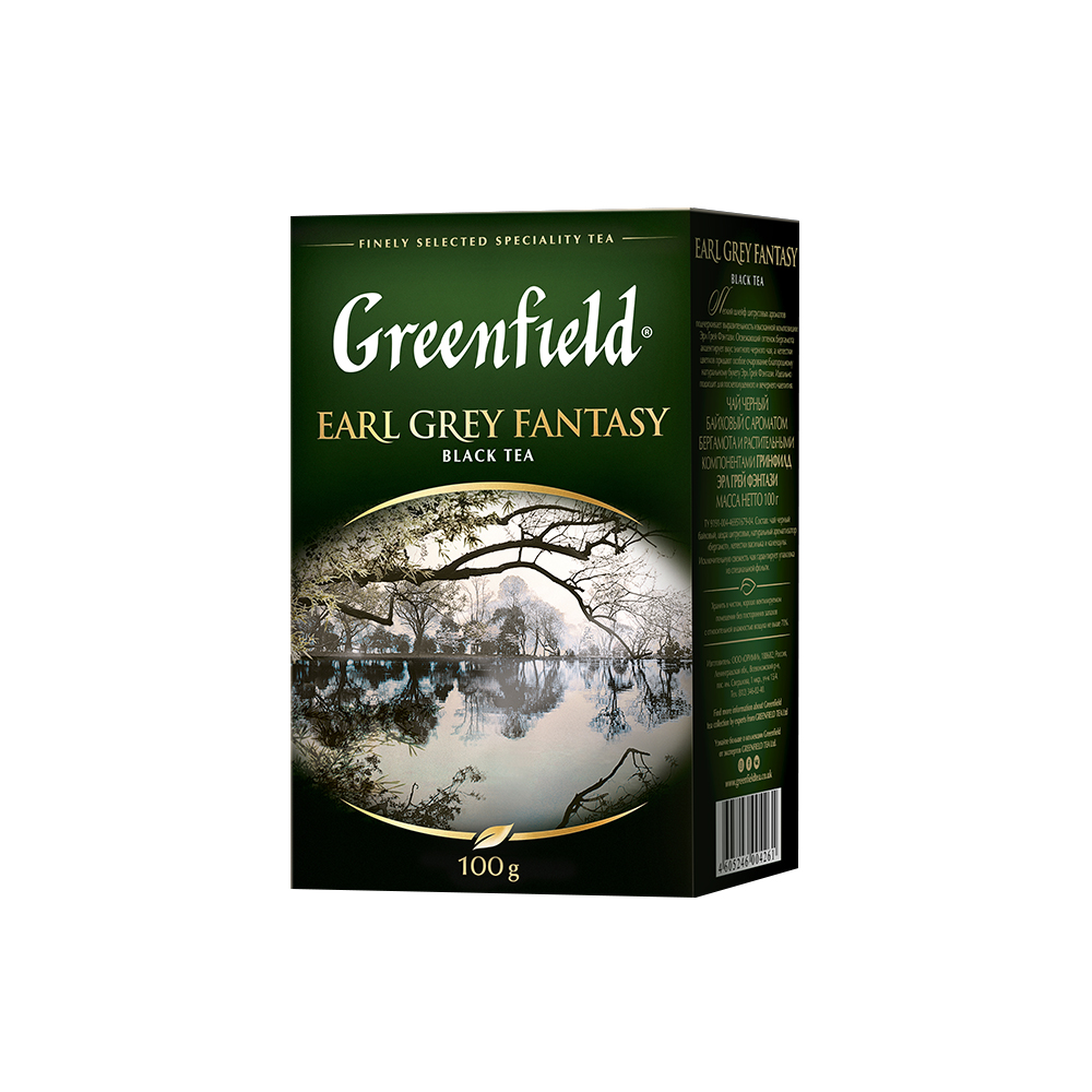 Чай черный листовой Greenfield Earl Grey Fantasy 100 г