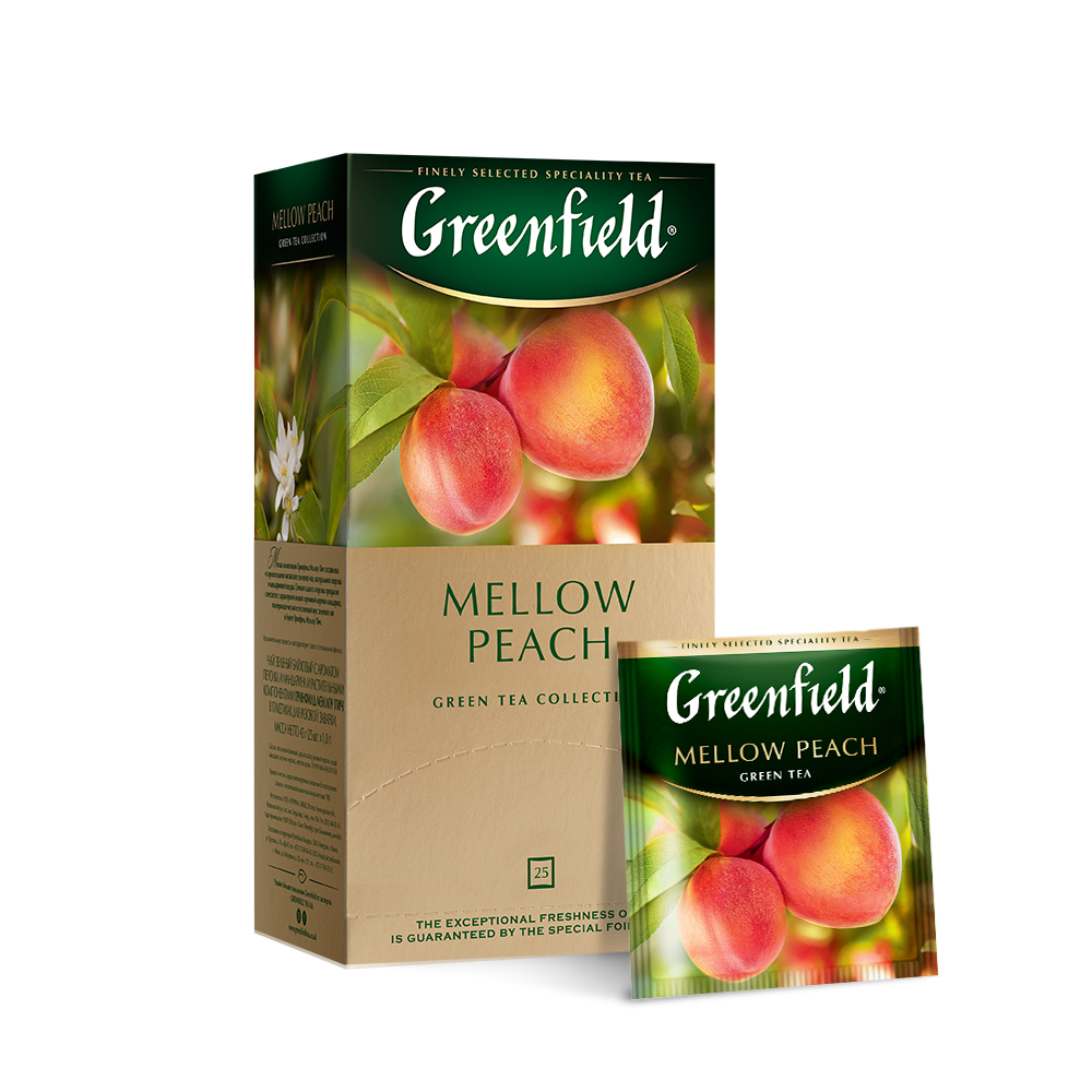 Чай зеленый Greenfield Peach Mellow 25 пакетиков