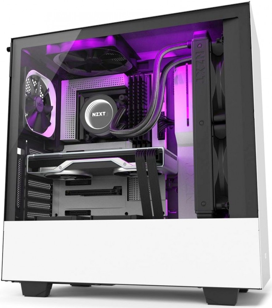 Компьютерный корпус NZXT H510i Compact Mid Tower White/Black без БП  (CA-H510I-W1) - отзывы покупателей на маркетплейсе Мегамаркет | Артикул:  100026995347