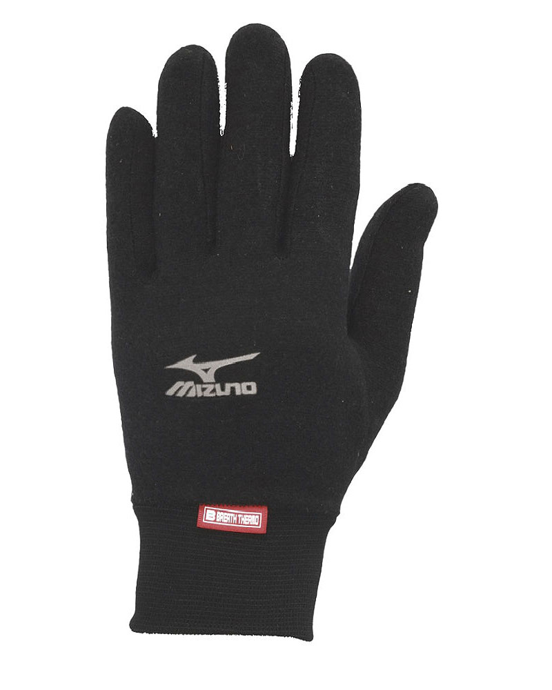 Перчатки унисекс Mizuno BT Mid Weight Fleece Glove black, р. L