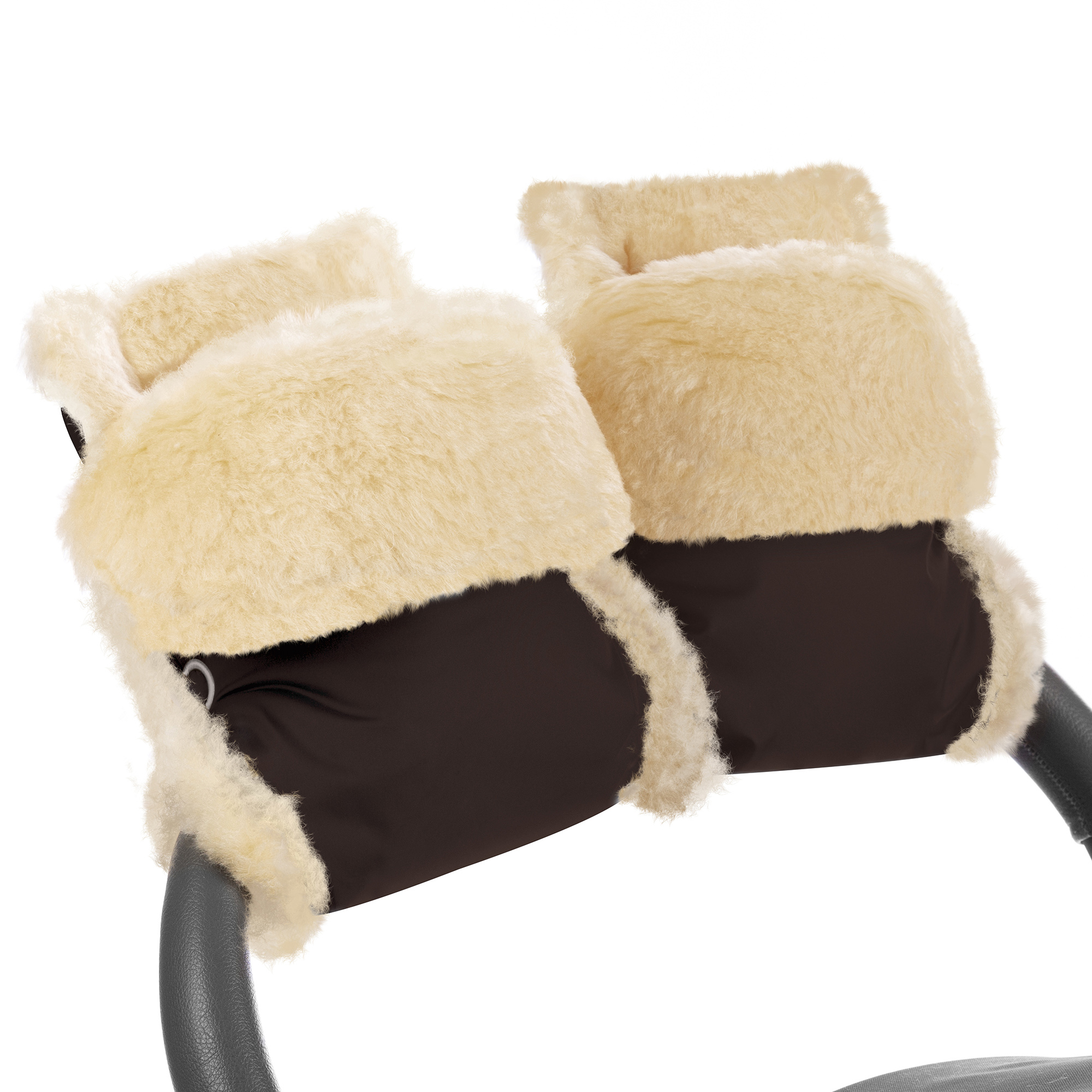 Муфта-рукавички для коляски Esspero Oskar Chocolat Натуральная шерсть