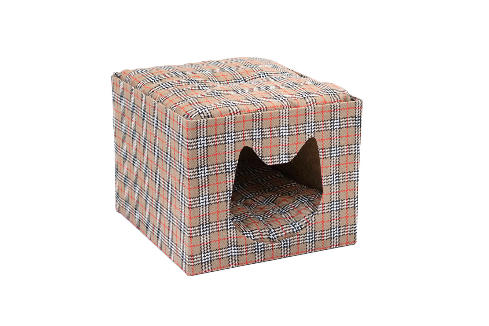 Домик для кошек Petshopru Вилл, разноцветный, 35x35x30см