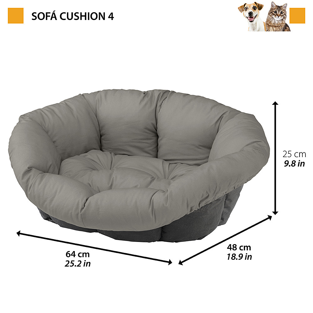 Запасная подушка Ferplast Sofa для Лежанкаа Siesta Deluxe 4, в ассортименте, 64х48х25 см