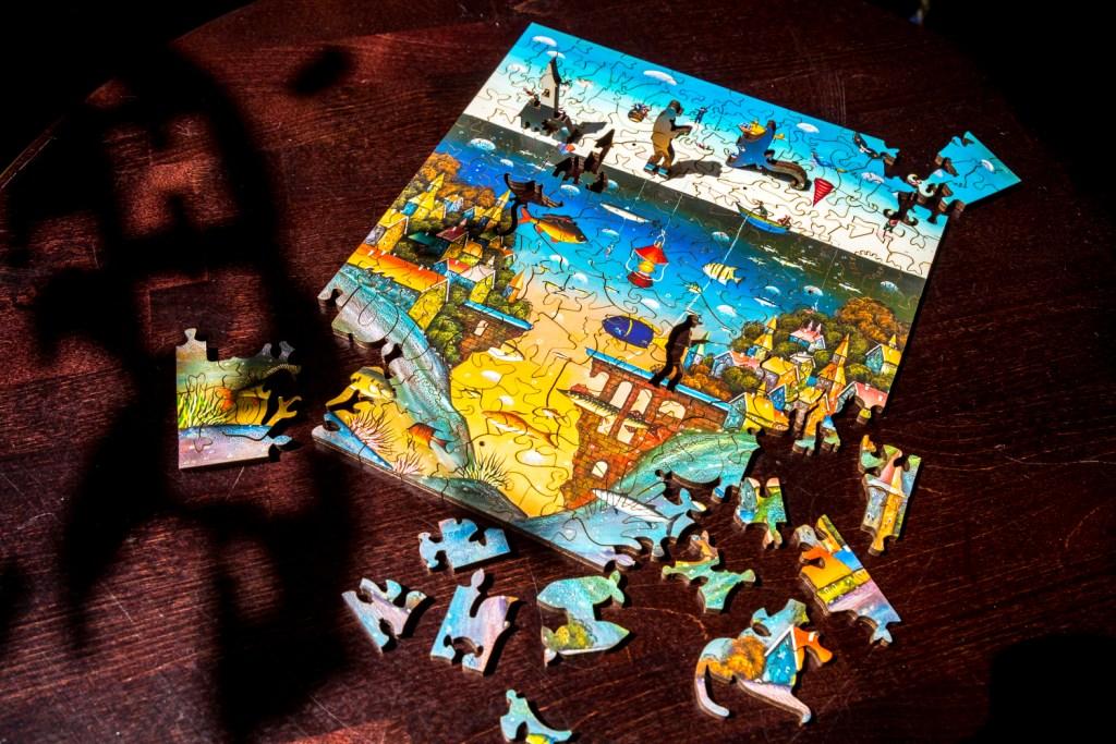 Пазлы деревянные davici италия. Пазл davici обитаемая рыба. Деревянные пазлы davici волшебница зима. Пазл мираж davinci. Пазл davici безумное чаепитие.