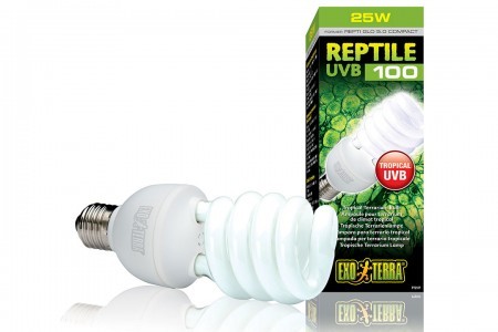 Ультрафиолетовая лампа для террариума Exo Terra Repti Glo 5.0 Compact, 25 Вт