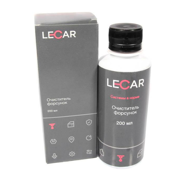 Очиститель форсунок Lecar Lecar000120611 в топливный бак 200 мл флакон ...