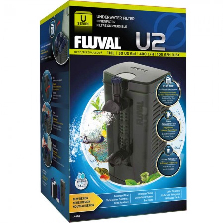 Фильтр для аквариума внутренний Fluval U2, 400 л/ч, 5 Вт