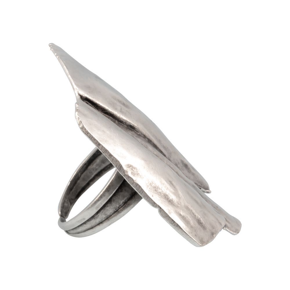 Кольцо бижутерное Металл OTOKODESIGN 53374 серебристое р.OS