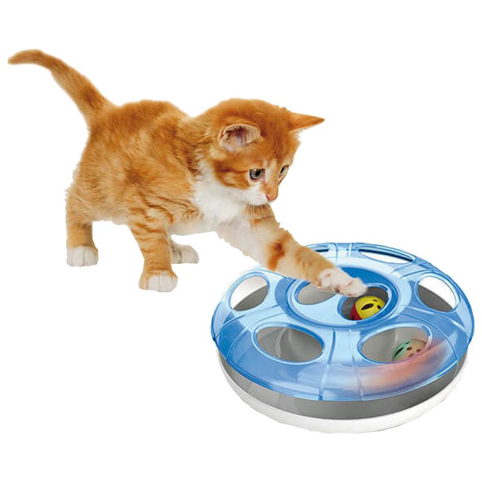 Купить развивающая игрушка для кошек Georplast UFO с шариком, пластик, в  ассортименте, 25 см, цены на Мегамаркет | Артикул: 100024082696