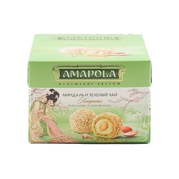 Конфеты Amapola миндаль и зеленый чай 100г