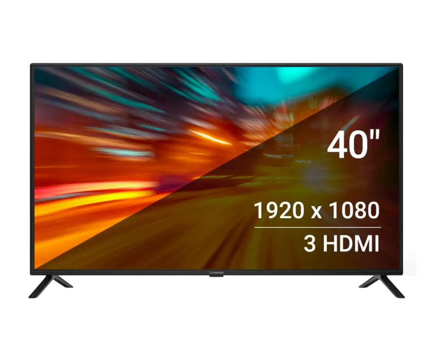 Телевизор SUNWIND SUN-LED40XB201 FULL HD - купить в Ситилинк, цена на Мегамаркет