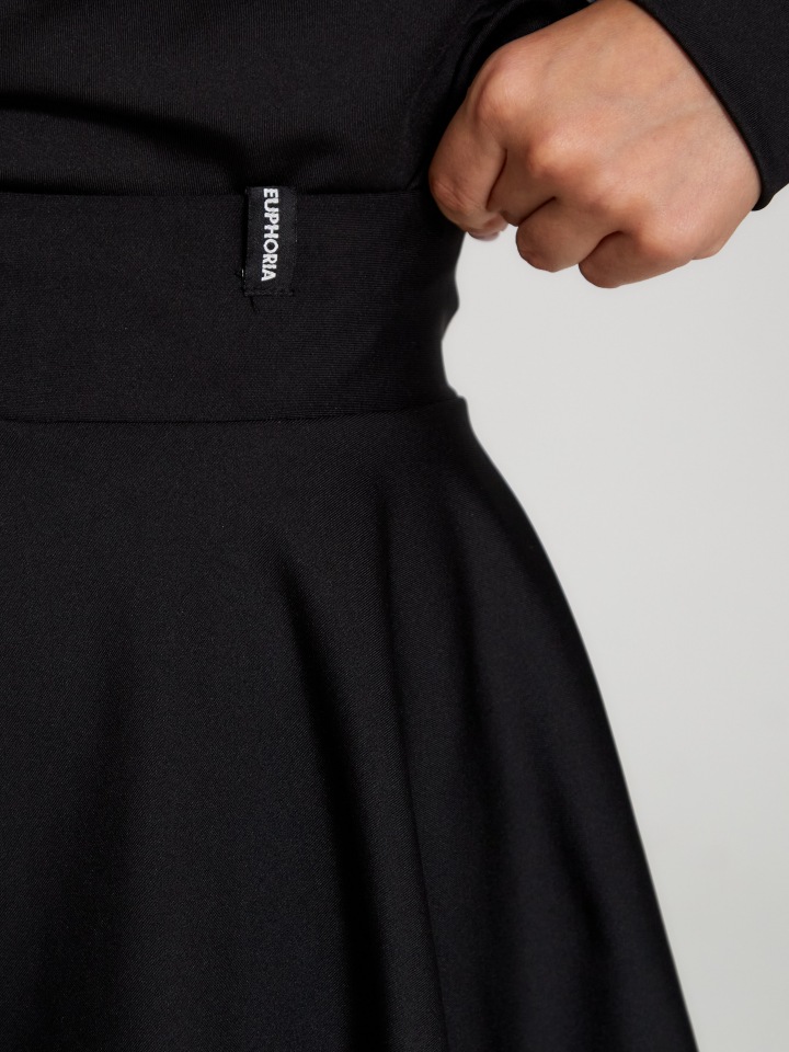 Спортивная юбка Euphoria Fly Skirt Black черная 44-46 RU