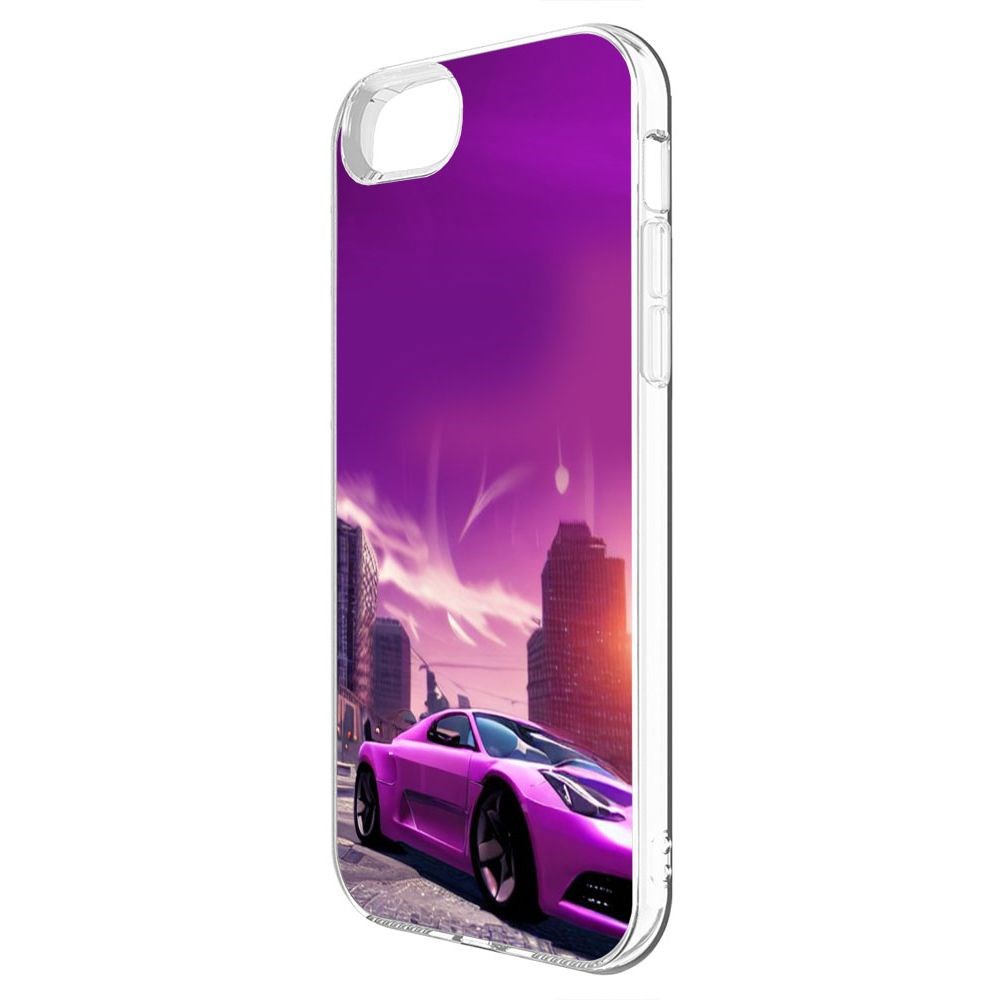 Чехол-накладка Krutoff Clear Case Розовое авто для iPhone 8 – купить в  Москве, цены в интернет-магазинах на Мегамаркет