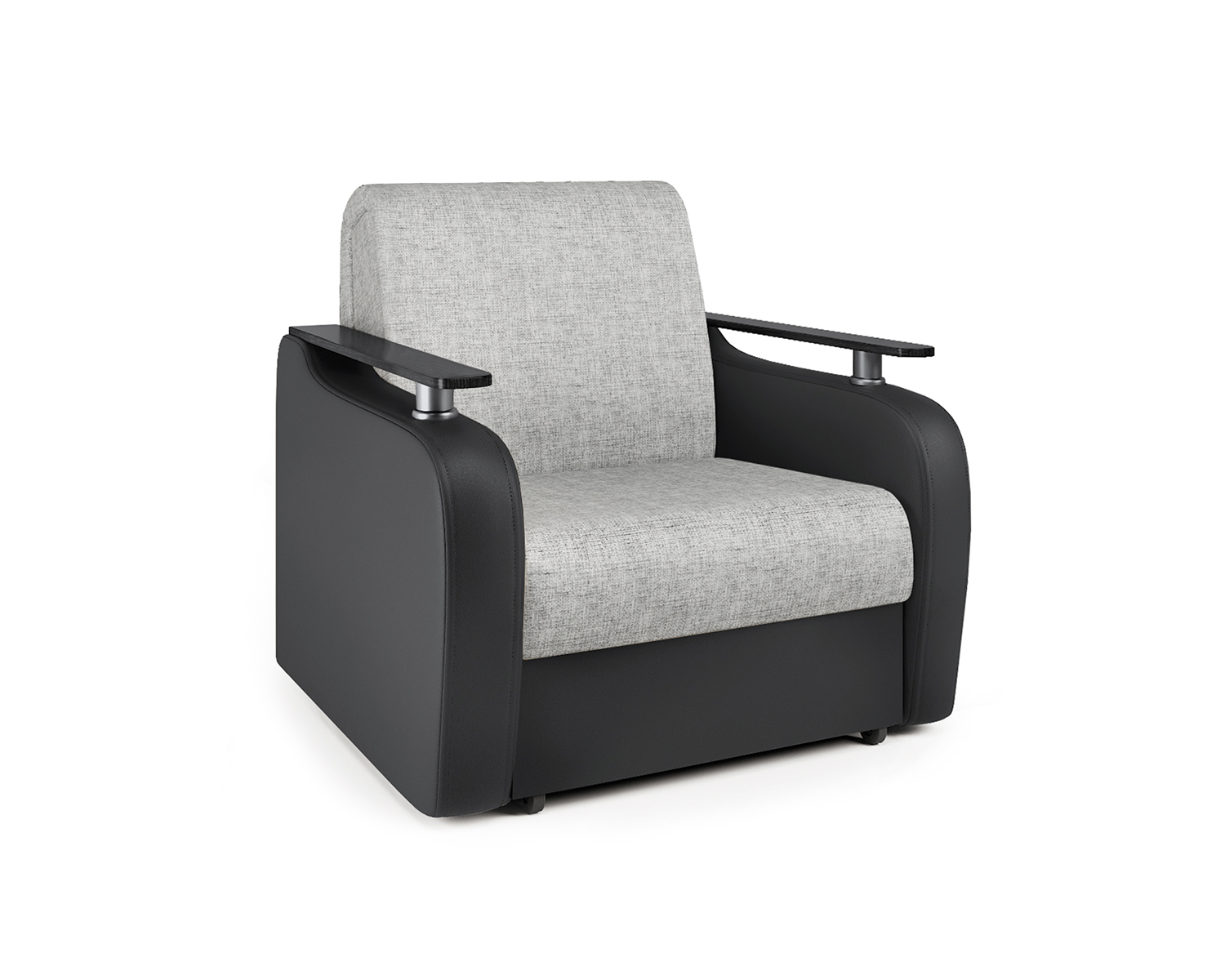 Кресло-кровать Шарм-Дизайн Гранд Д 33070742, черный/серый/бук