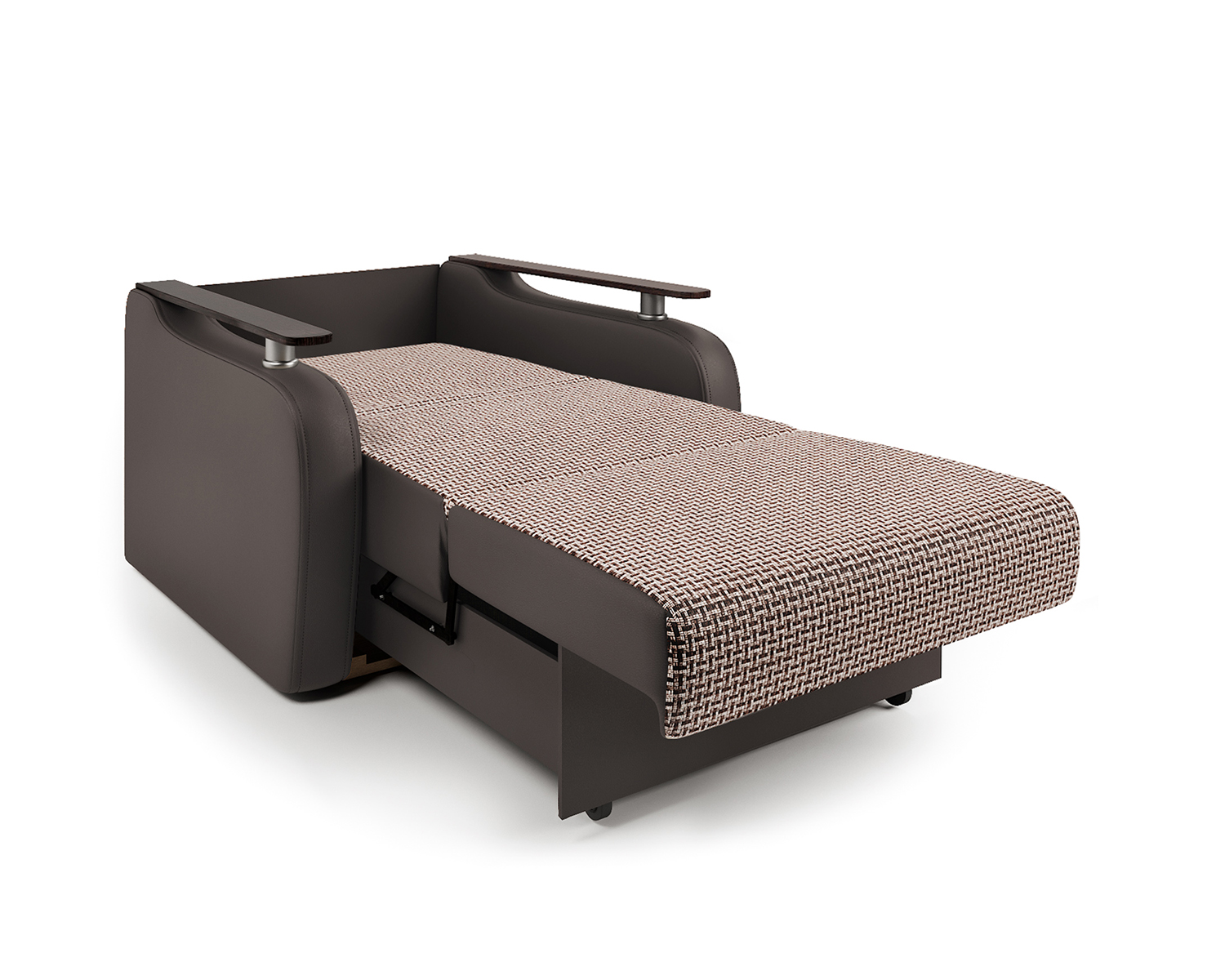Кресло-кровать Шарм-Дизайн Гранд Д 33070730, корфу коричневый/шоколад/бук