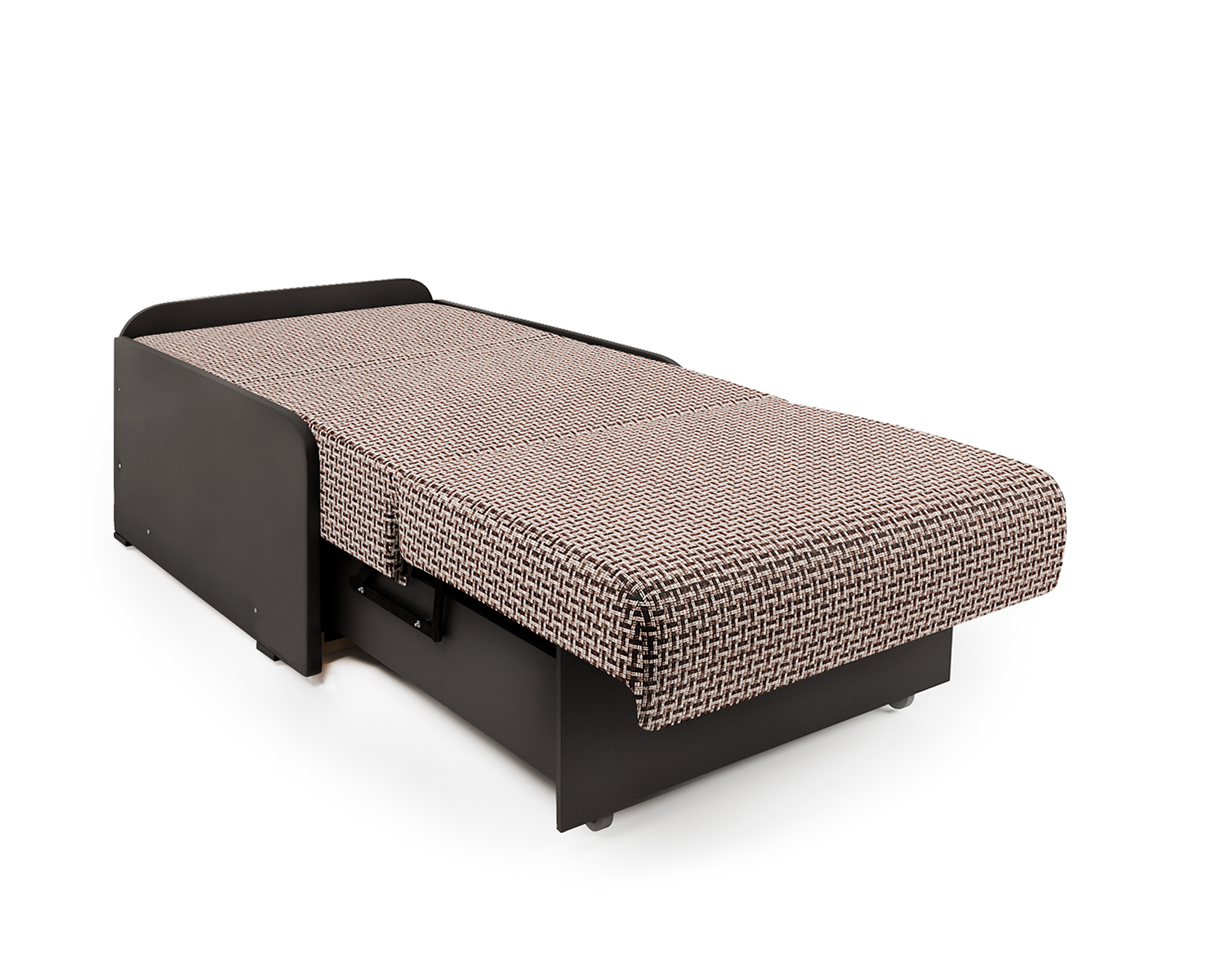Кресло-кровать Шарм-Дизайн Коломбо БП 33070724, корфу коричневый и экокожа шоколад/бук