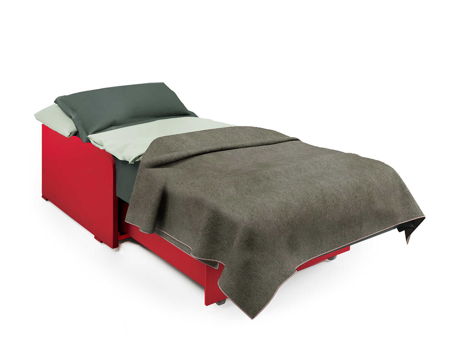 Кресло-кровать Шарм-Дизайн Коломбо БП 33070718, машинки и красный/бук