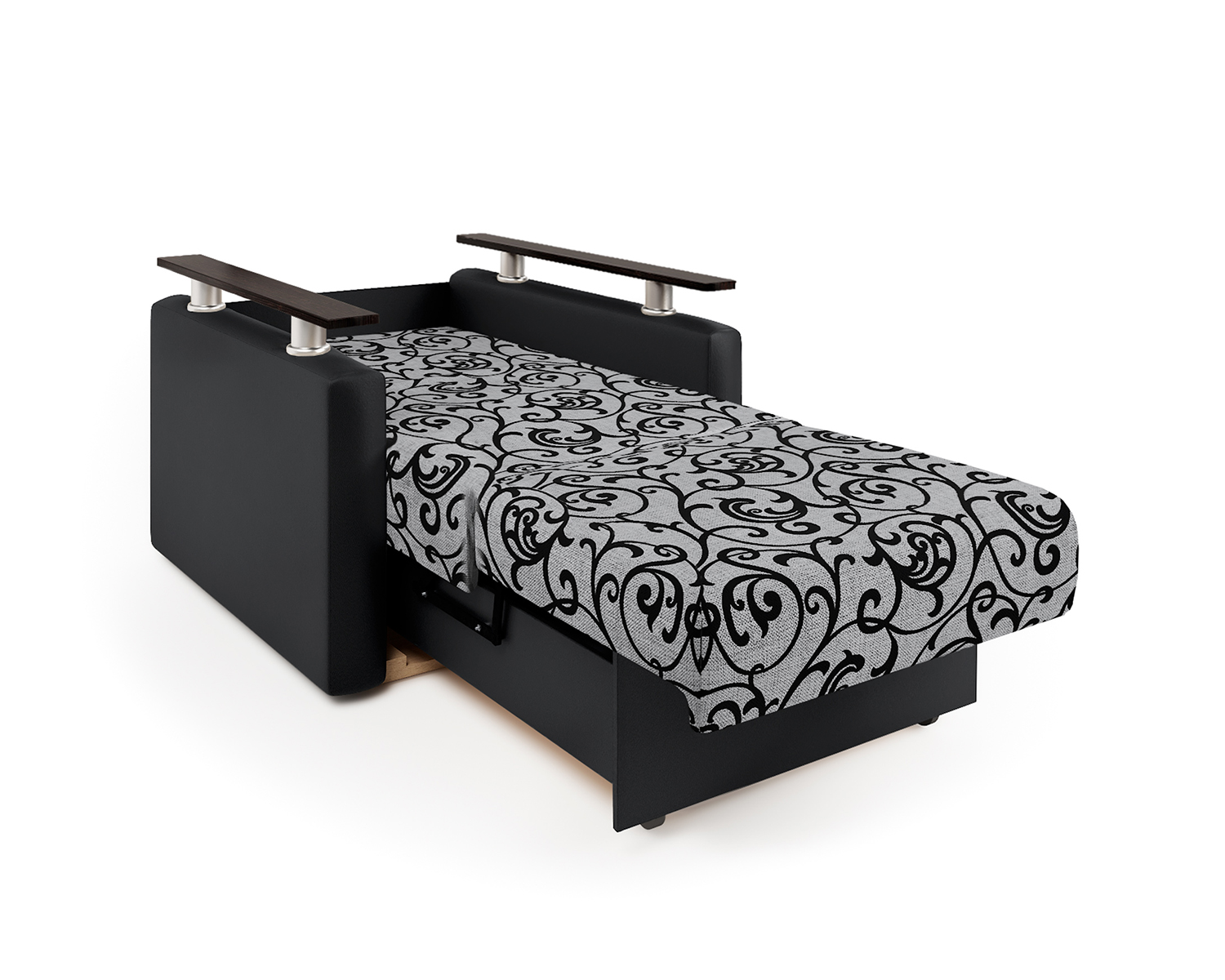Кресло-кровать Шарм-Дизайн Шарм 33070703, черный/узоры/бук