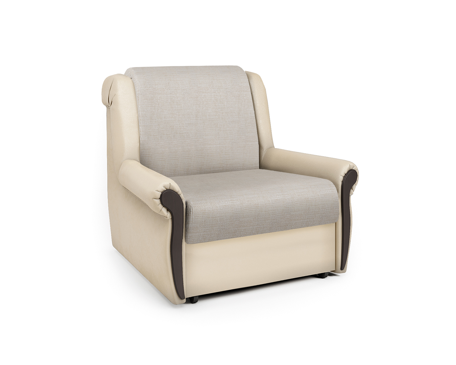 Кресло-кровать Шарм-Дизайн Аккорд М 33070672, беж/бук